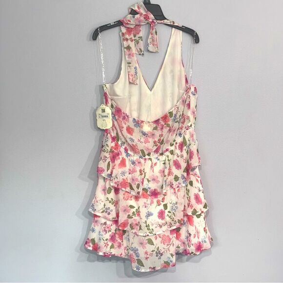 Altar’d State | Women’s NWT White Floral Halter Dress Size XL - Picture 2 of 14